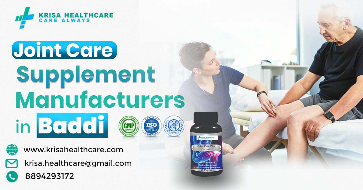 Joint care supplement manufacturers